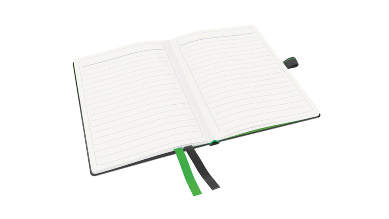Notitieboek Leitz Complete A6 lijn 160 pagina's 100gr zwart