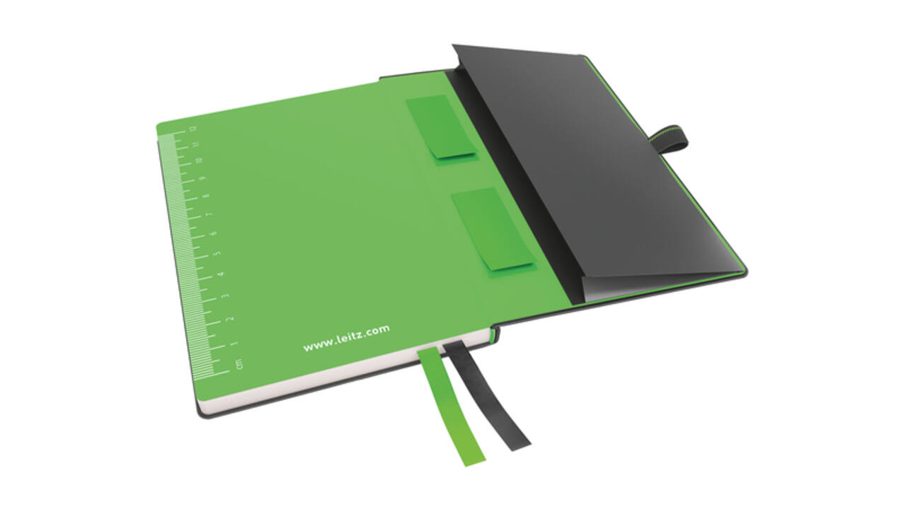 Notitieboek Leitz Complete A6 lijn 160 pagina's 100gr zwart