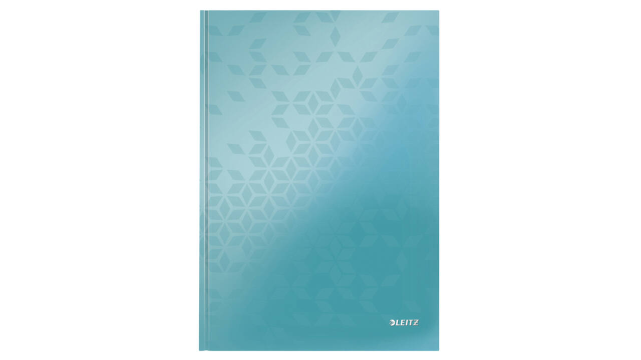 Notitieboek Leitz WOW A4 160 pagina's 90gr lijn ijsblauw