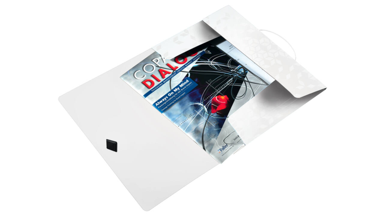 Elastomap Leitz WOW A4 3 kleppen PP wit
