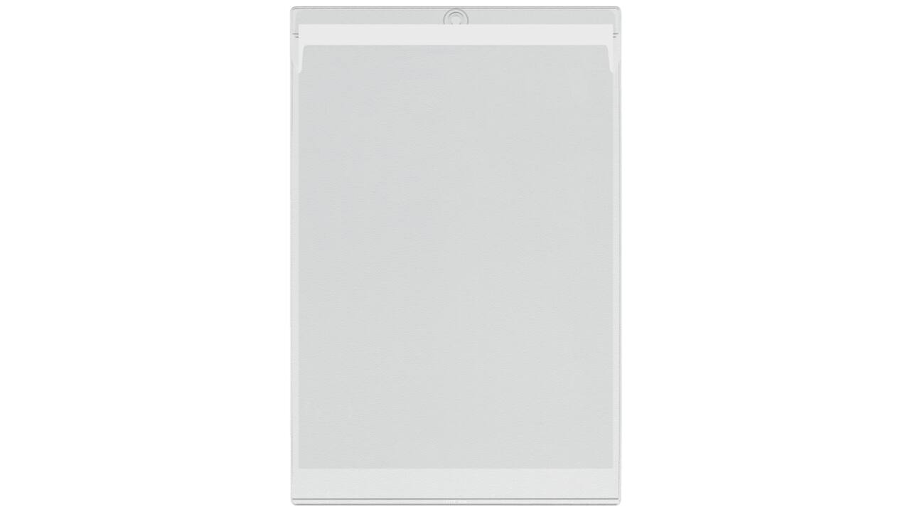 Insteekmap U-model Leitz Premium met ophangoog 0.20mm PVC A4 transparant 50 stuks