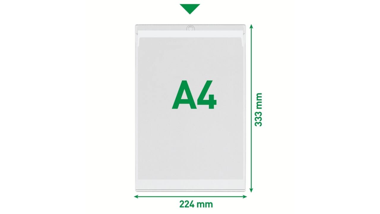 Insteekmap U-model Leitz Premium met ophangoog 0.20mm PVC A4 transparant 50 stuks