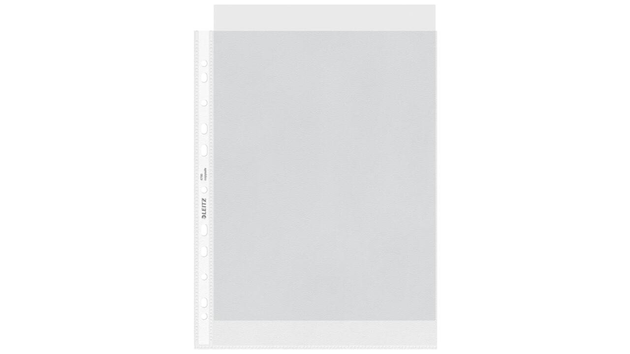 Showtas Leitz Premium standaard 11-gaats copy safe 0.085mm PP A4 transparant 100 stuks