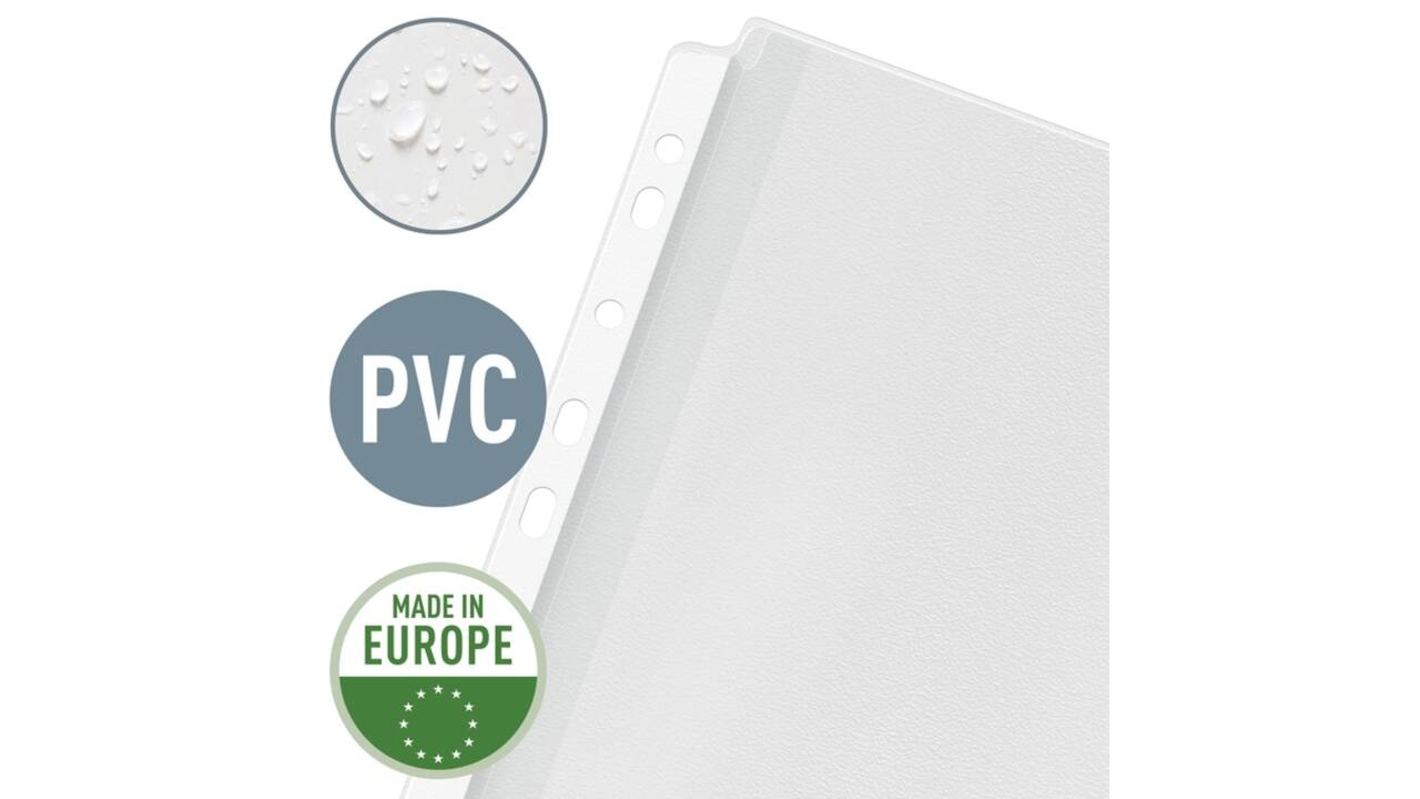 Showtas Leitz Premium copy safe 0.17mm PVC Expansievouw glashelder 10 stuks