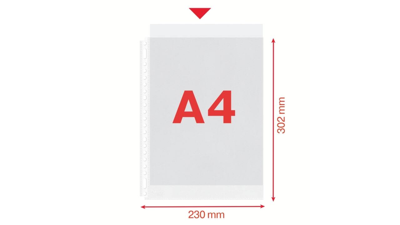Showtas Esselte 0.08mm 21-gaats A4 mat 100 stuks