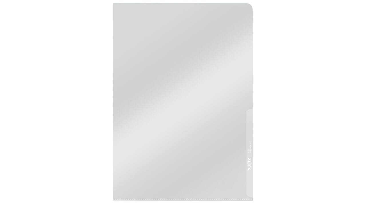 Insteekmap L-model Leitz Premium lasnaad copy safe 0.15mm PVC A4 transparant 100 stuks
