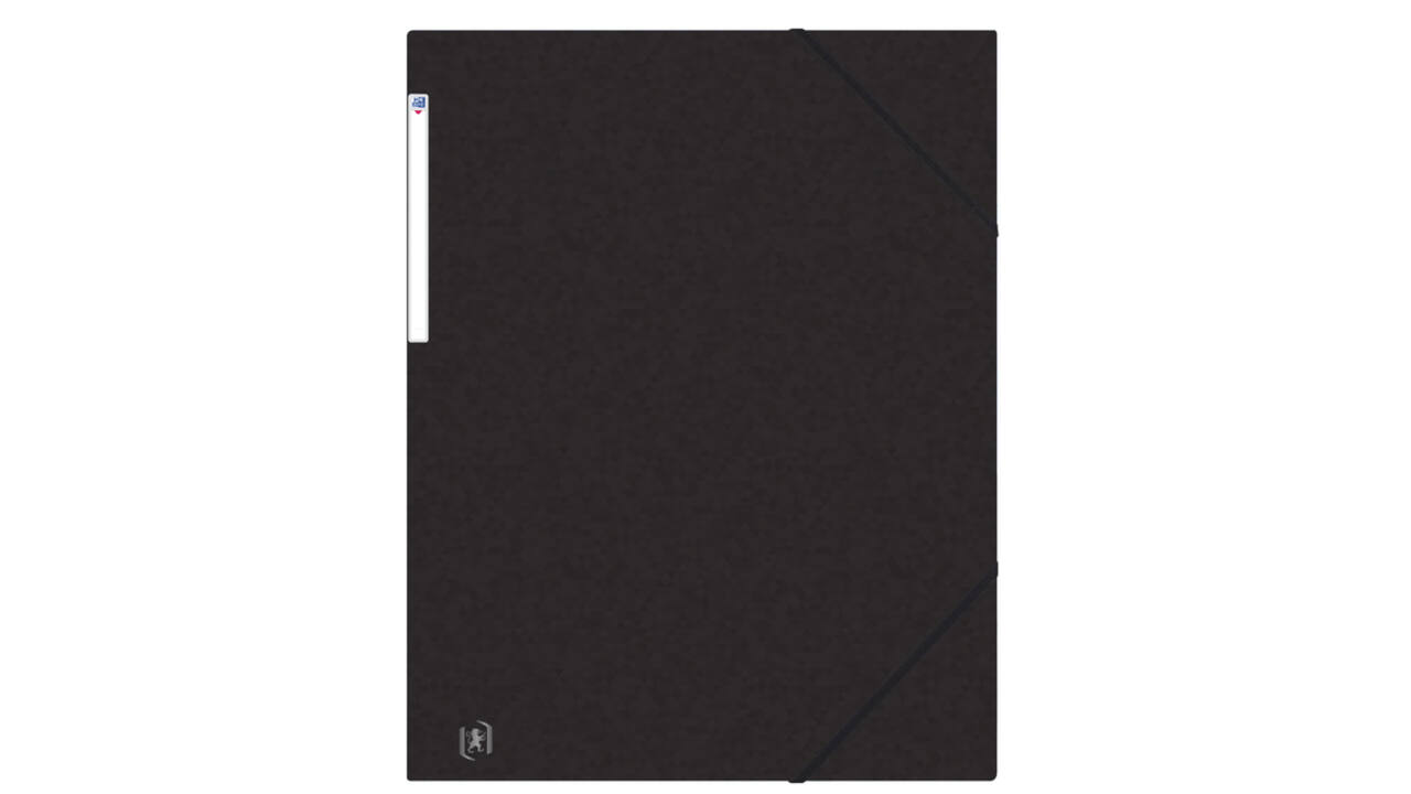 Elastomap Oxford Top File+ A3 3 kleppen 390gr zwart
