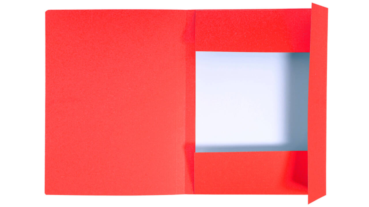 Dossiermap Exacompta Forever A4 3 kleppen 280gr rood