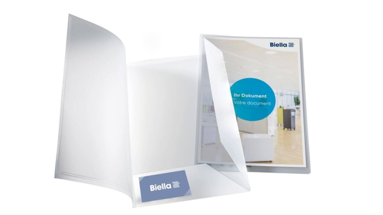 Offertemap Pearl 5 A4 met insteektas 2 kleppen transparant