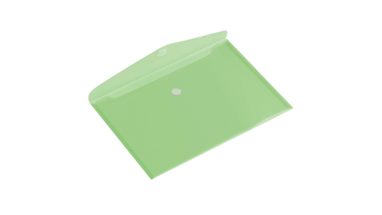 Enveloptas Europel A5 250x180mm dwars transparant groen