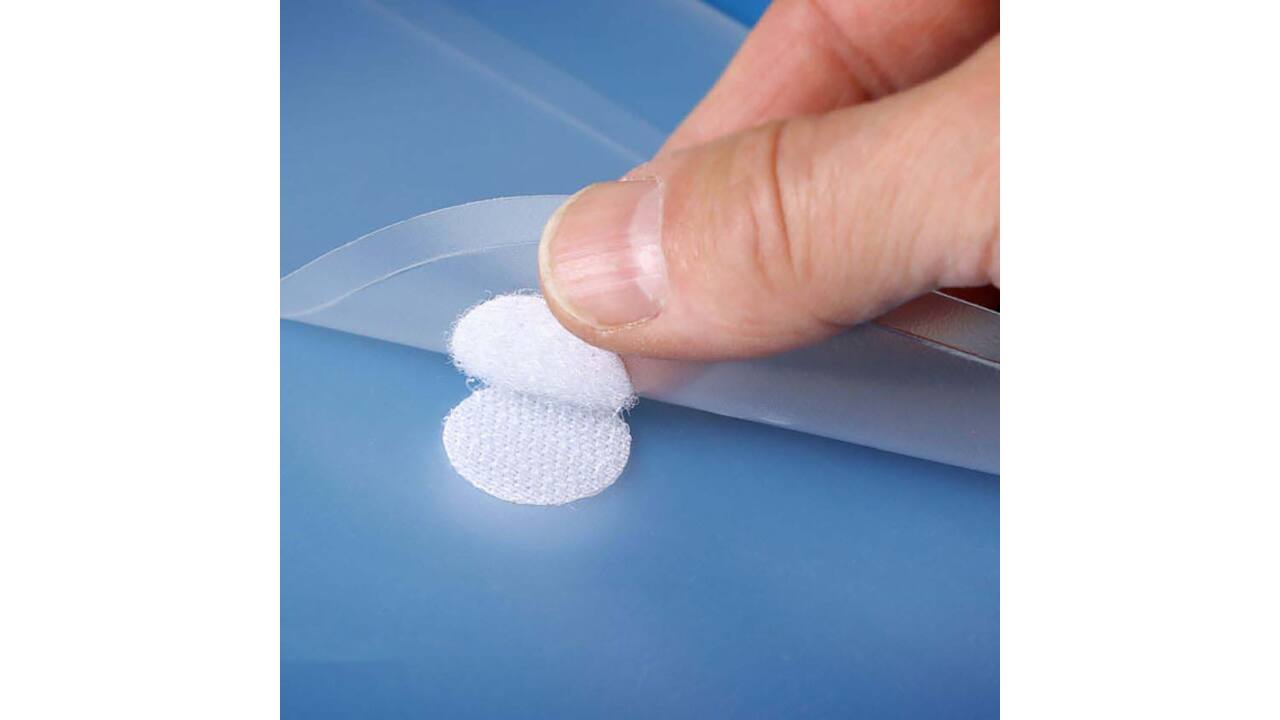 Enveloptas Europel A4 240x310mm 11-gaats PP transparant wit