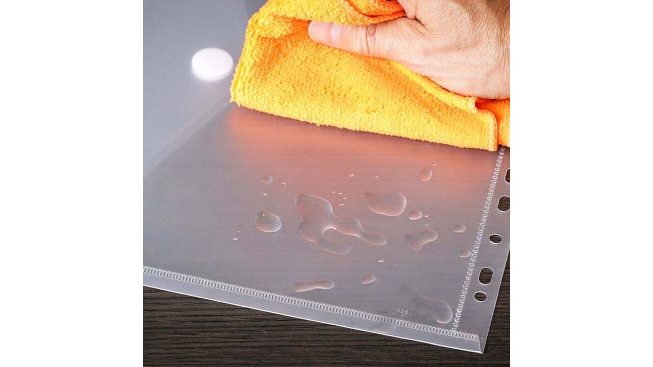 Enveloptas Europel A4 240x310mm 11-gaats PP transparant wit