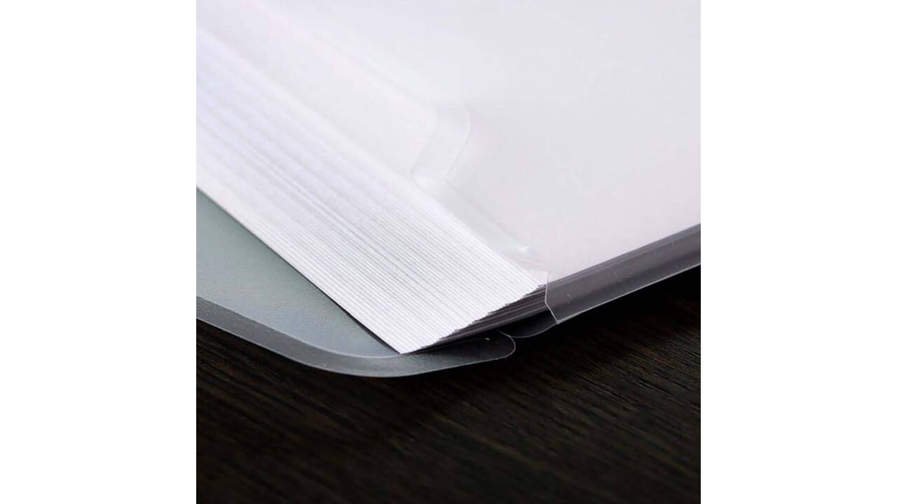Enveloptas Europel A4 240x310mm 11-gaats PP transparant wit