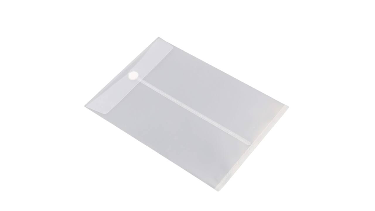 Enveloptas Europel A4 240x335mm staand PP transparant wit