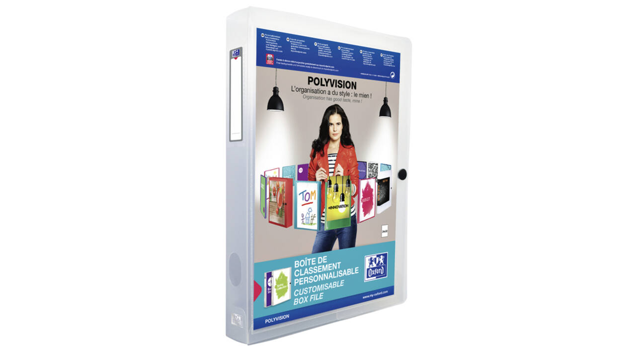 Verzamelbox Oxford Polyvision 40mm 0.7mm PP transparant