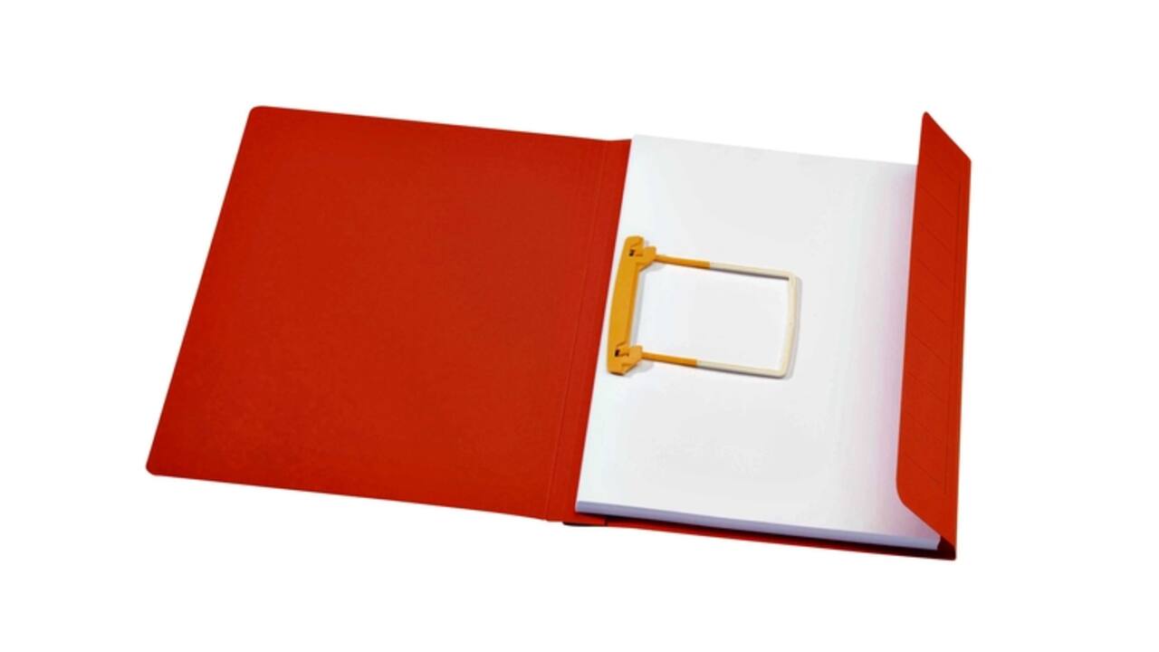 Clipmap Secolor A4 100% gerecycled karton 250gr rood verpakt per 50 stuks