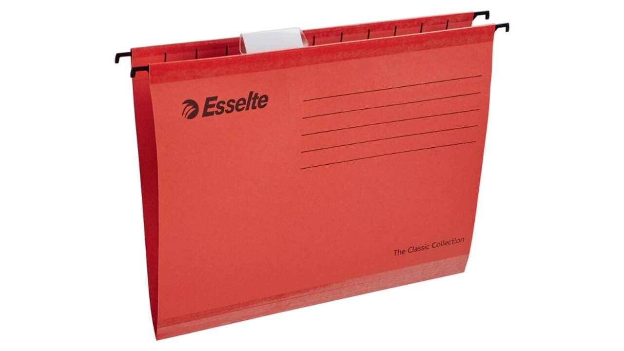 Hangmap Esselte Classic A4 V-bodem 345x240mm rood