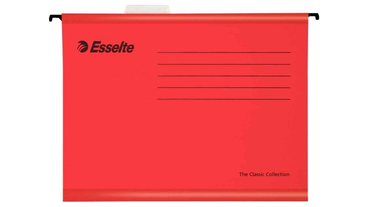 Hangmap Esselte Classic A4 V-bodem 345x240mm rood