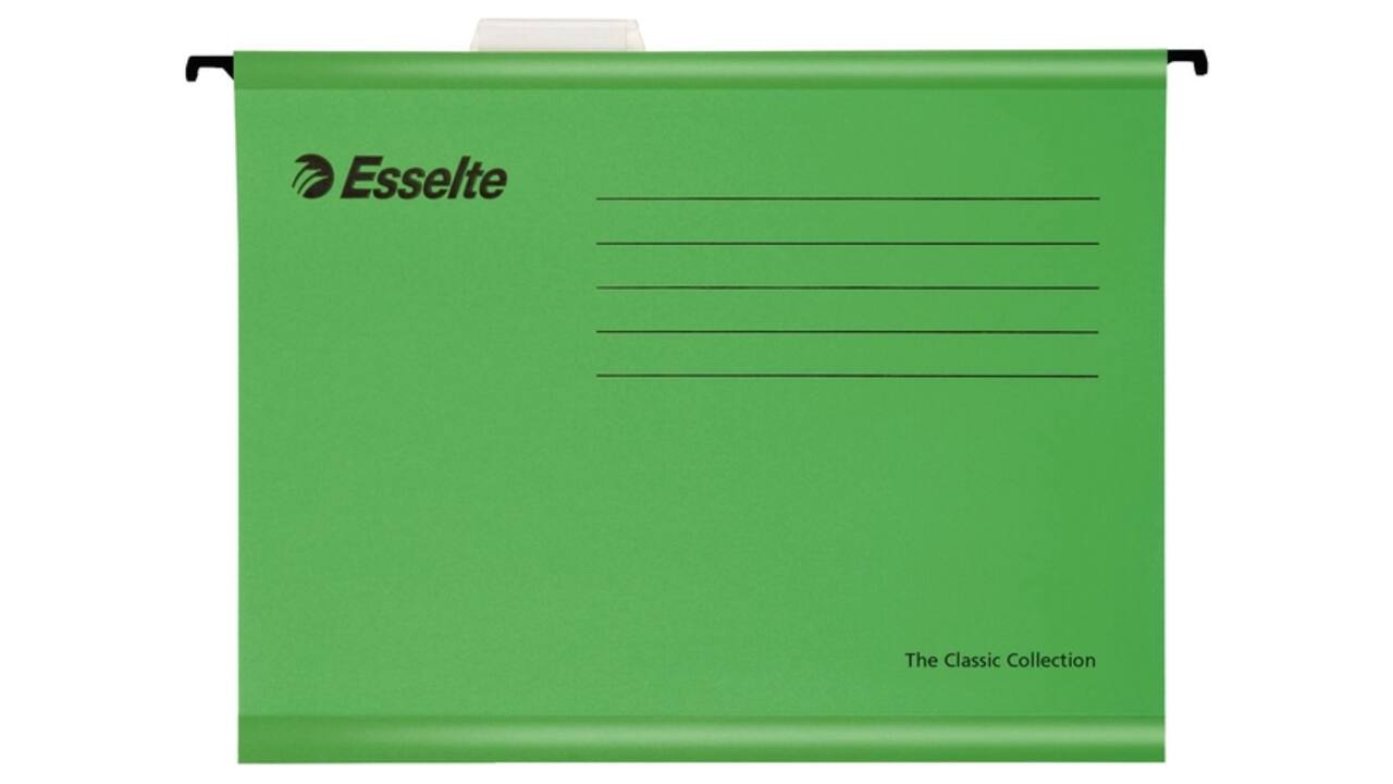 Hangmap Esselte Classic A4 V-bodem 345x240mm groen
