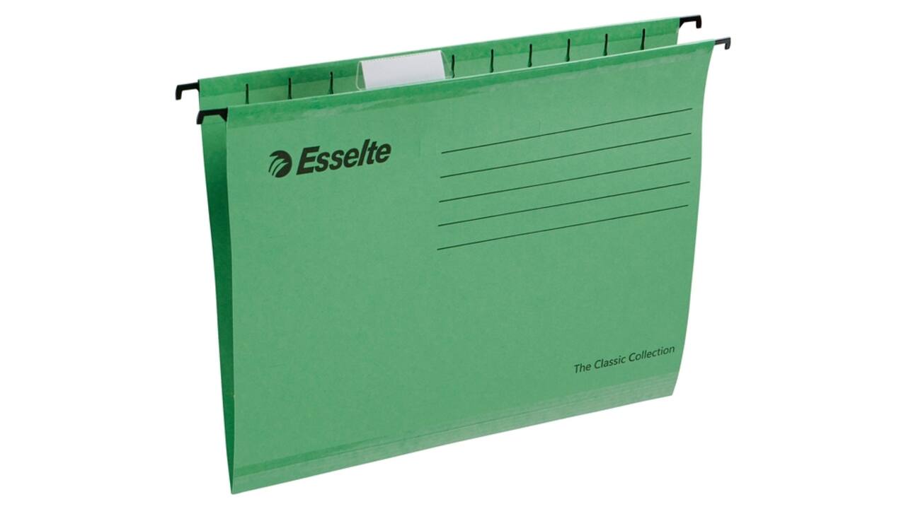 Hangmap Esselte Classic A4 V-bodem 345x240mm groen