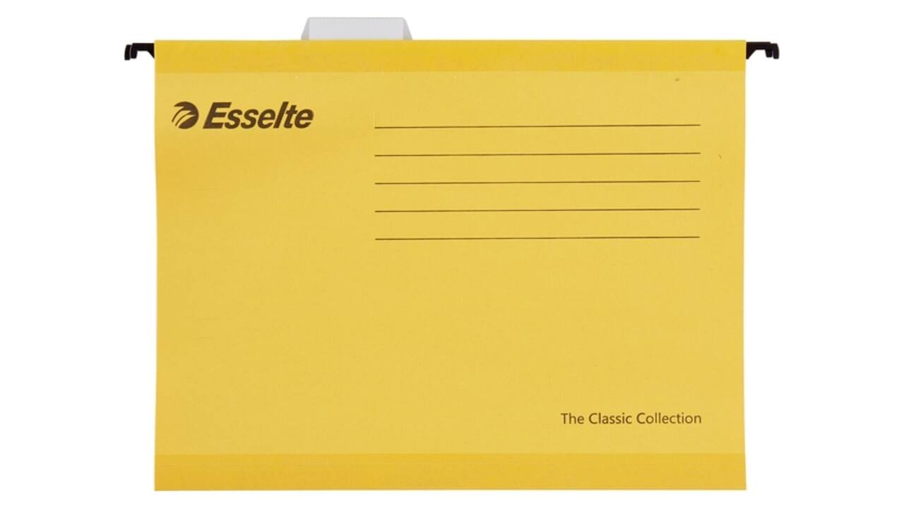 Hangmap Esselte Classic A4 V-bodem 345x240mm geel