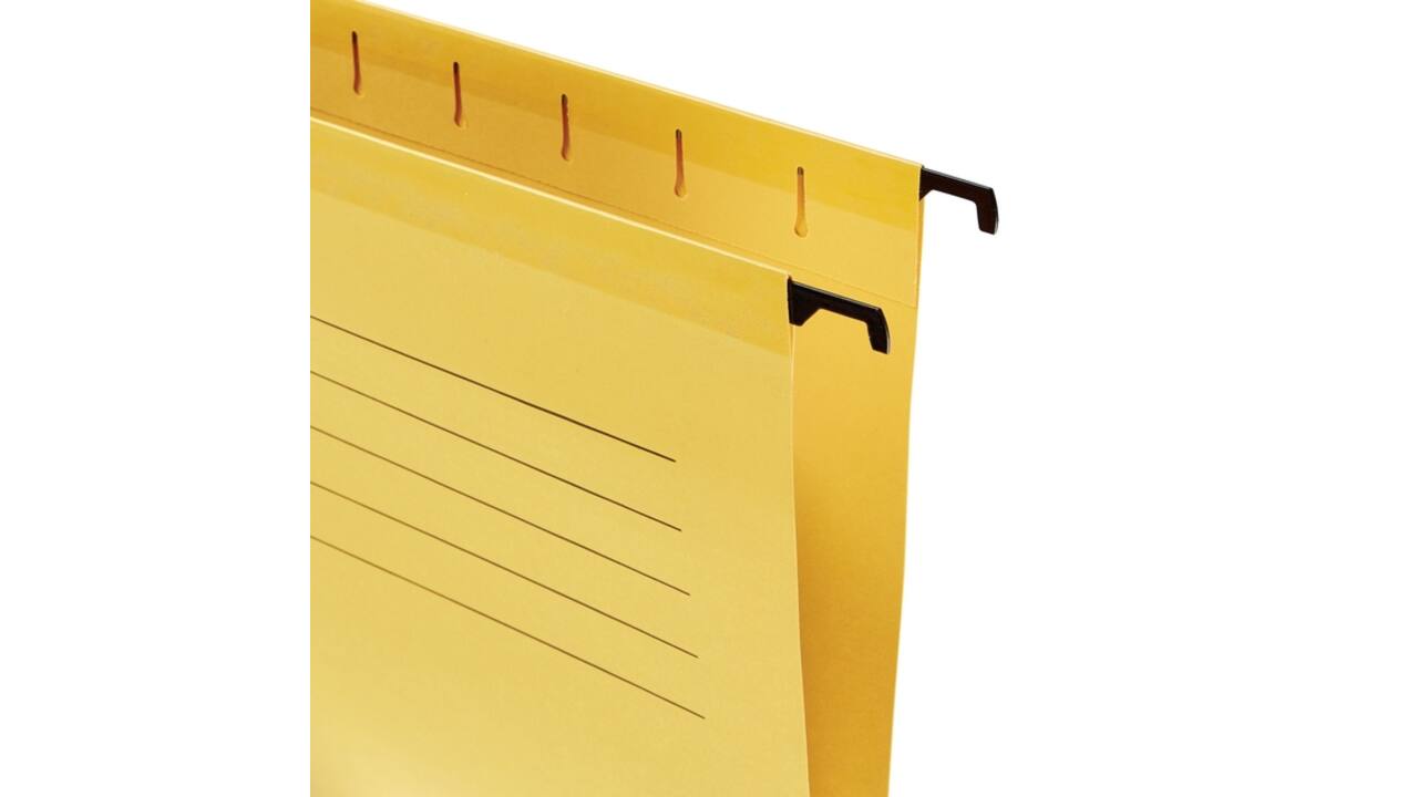 Hangmap Esselte Classic A4 V-bodem 345x240mm geel