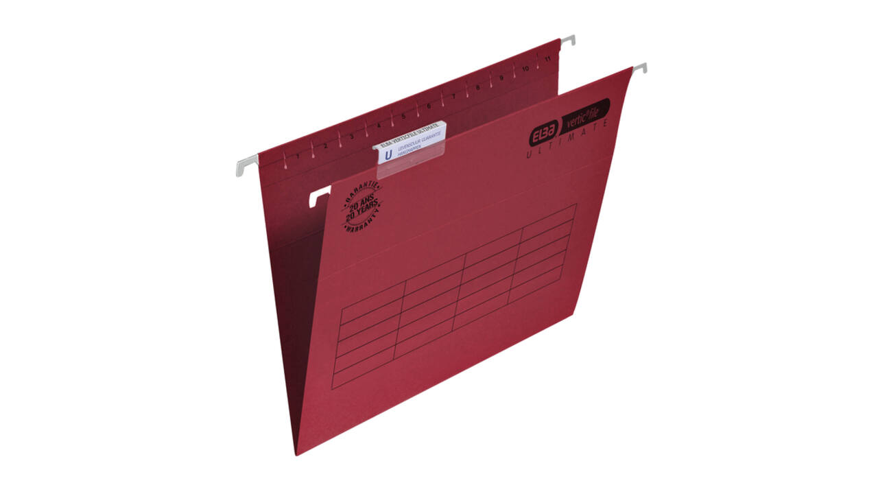 Hangmap Elba Verticfile Ultimate A4 V bodem rood