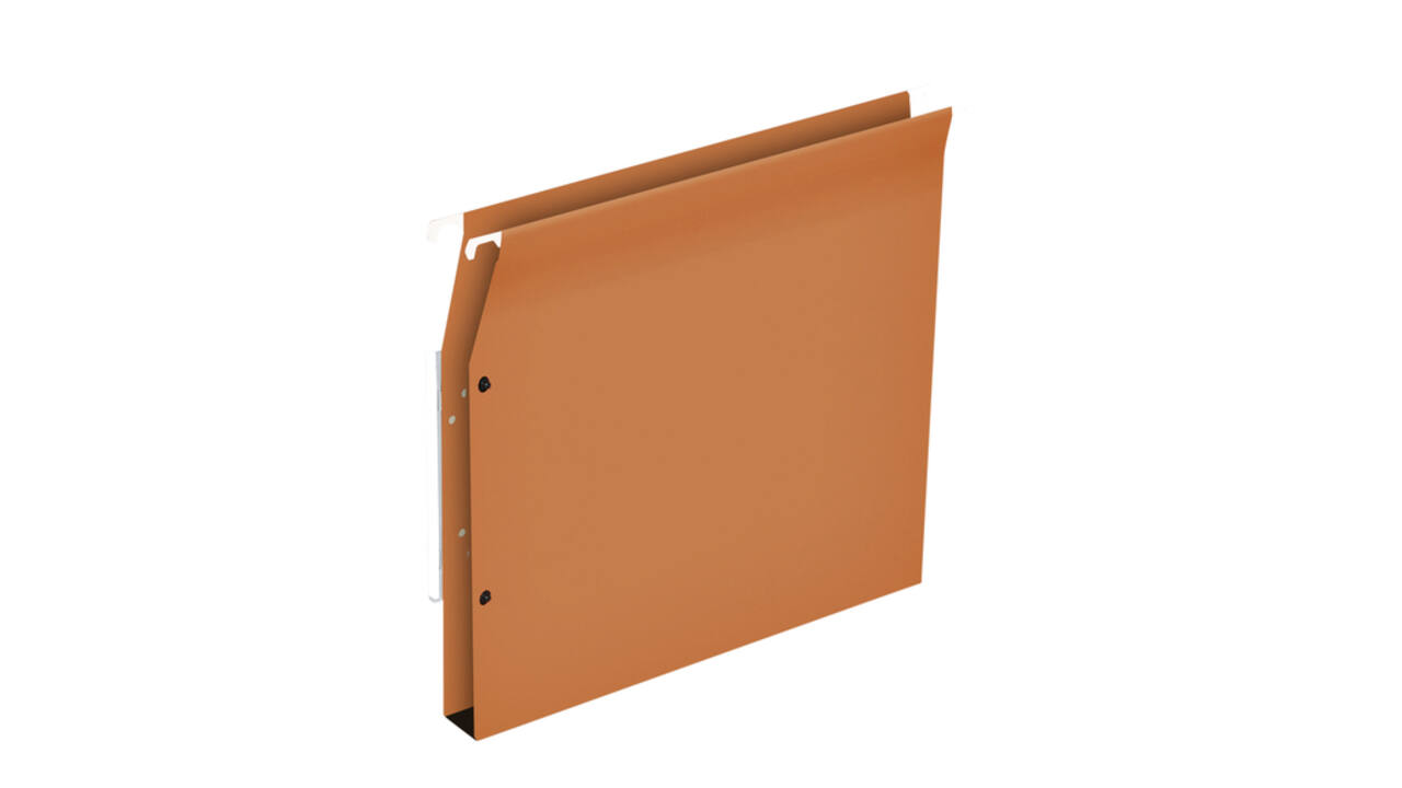 Hangmap Medium Flex A4 U-bodem 30mm karton oranje