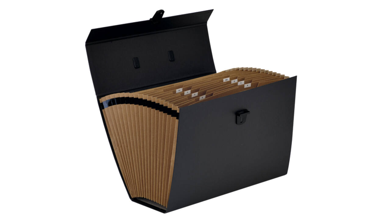Sorteerkoffer Bankers Box Handifile 19-vaks zwart