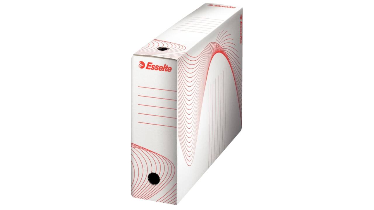 Archiefdoos Esselte Boxycolor 80mm 352x250mm wit