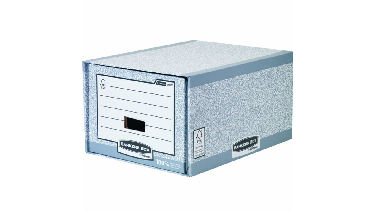 Archieflade Bankers Box A4 System A4 grijs