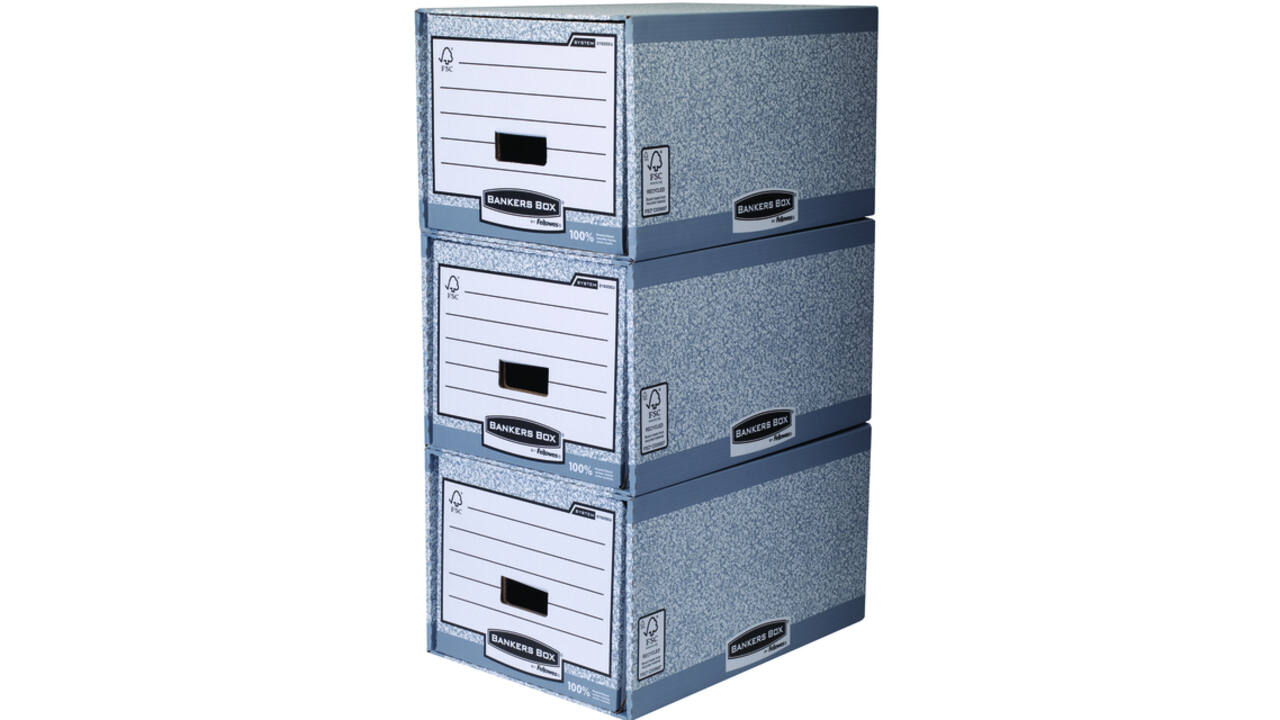 Archieflade Bankers Box A4 System A4 grijs