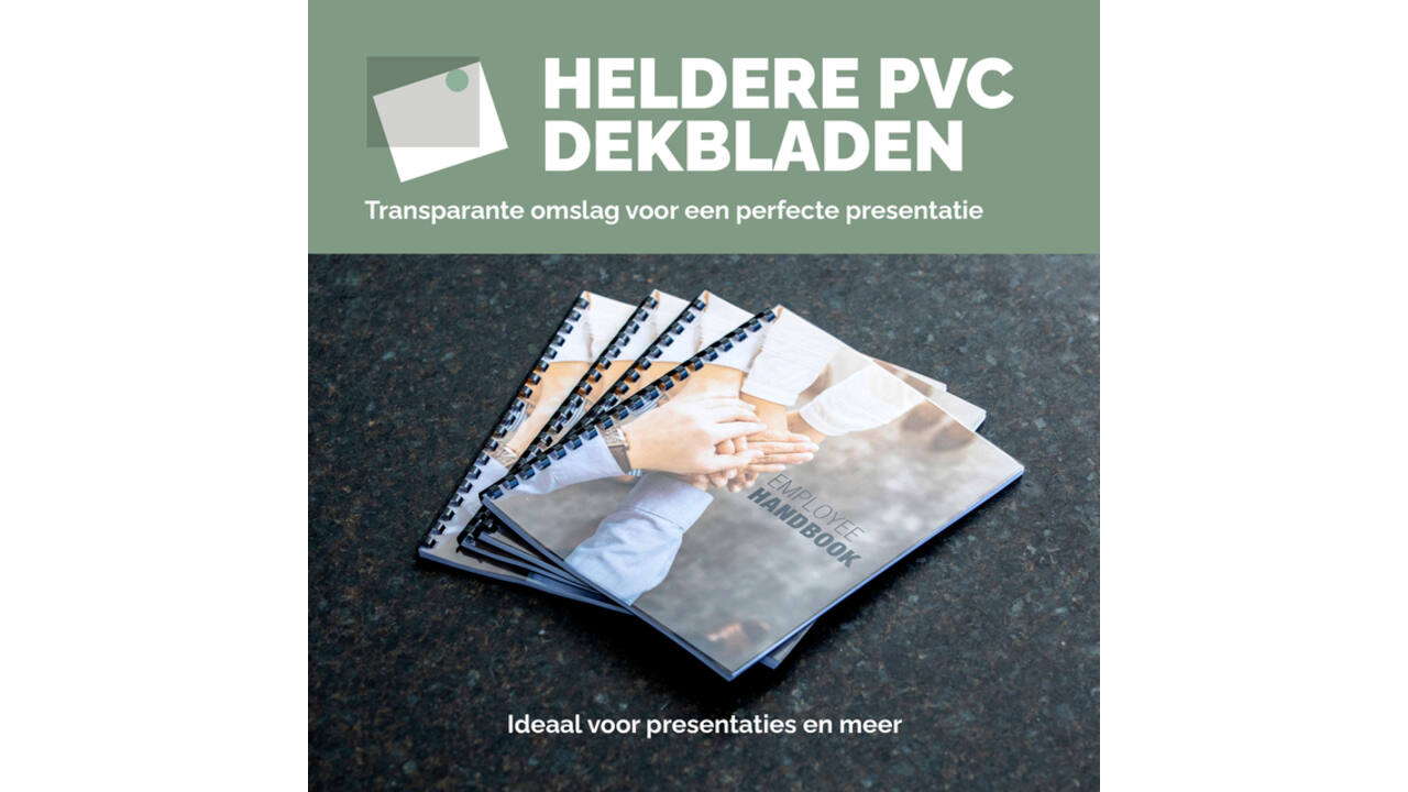 Voorblad Fellowes A4 PVC 200micron recycled 100 stuks