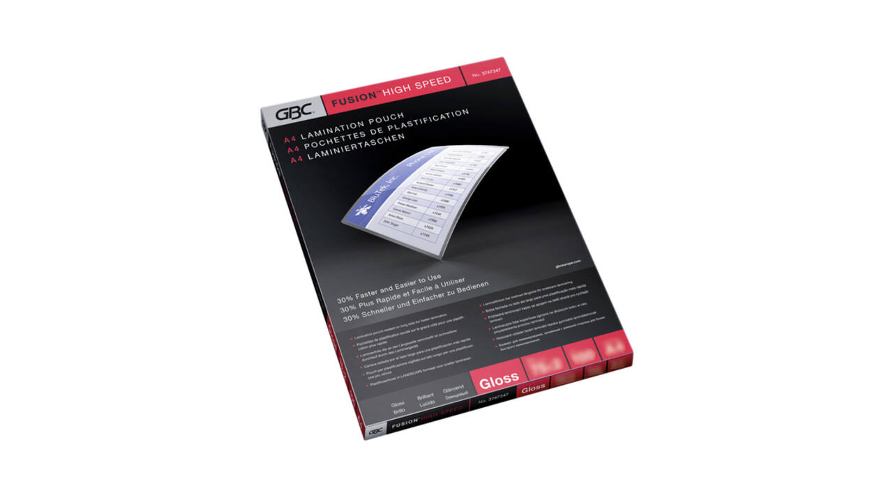 Lamineerhoes GBC A4 highspeed 2x75micron 100 stuks