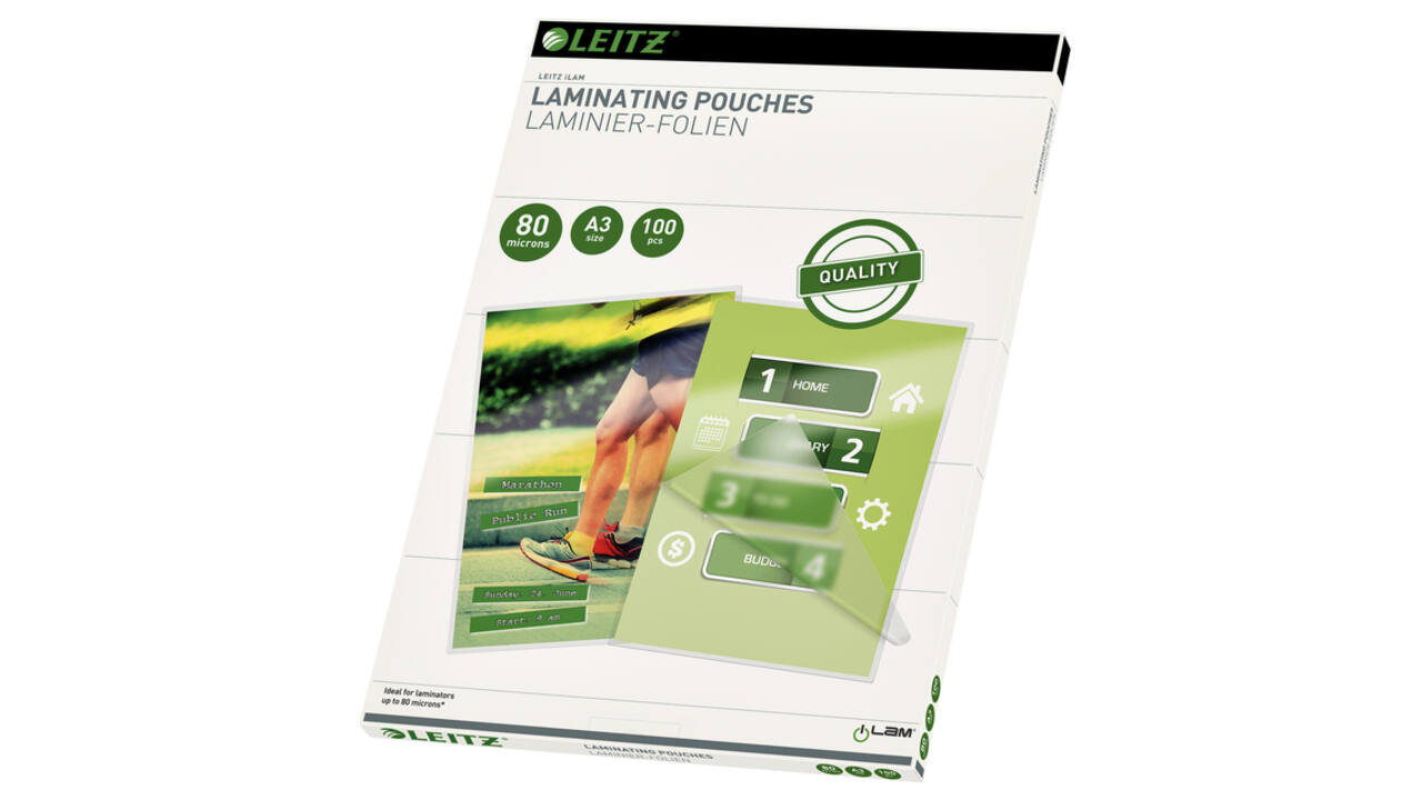 Lamineerhoes Leitz iLAM A3 2x80micron EVA 100 stuks