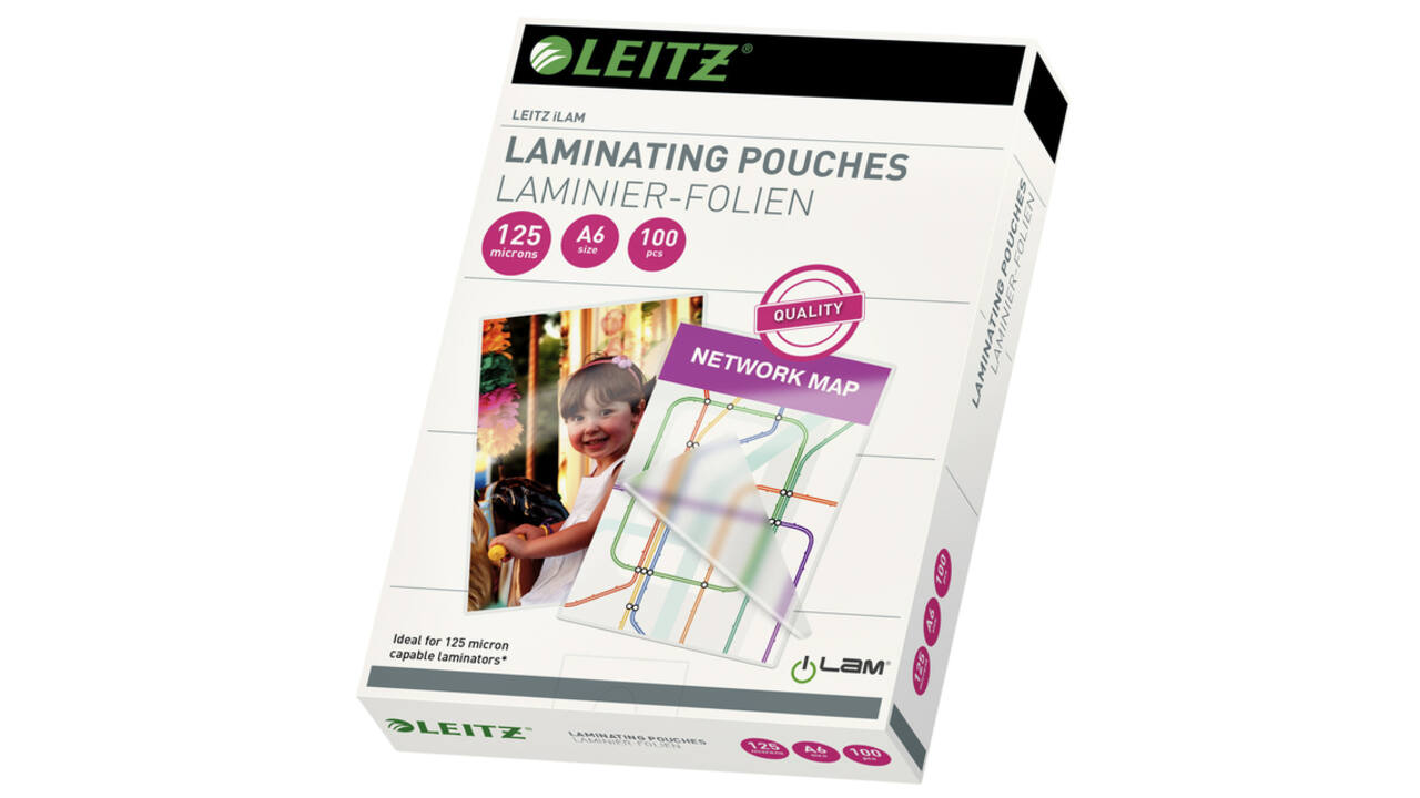 Lamineerhoes Leitz ILAM A6 2x125micron EVA 100 stuks