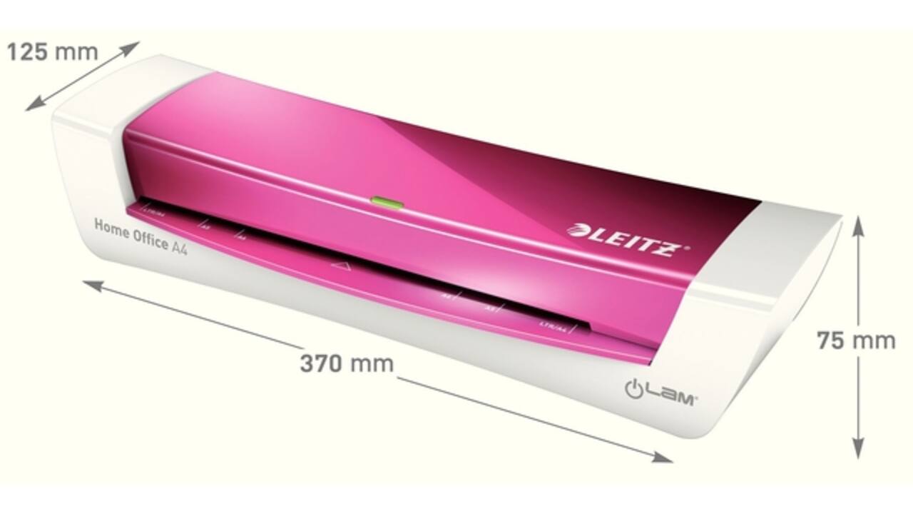 Lamineermachine Leitz iLAM Home Office A4 roze
