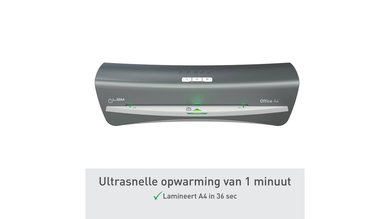 Lamineermachine Leitz iLAM Office A4 zilver