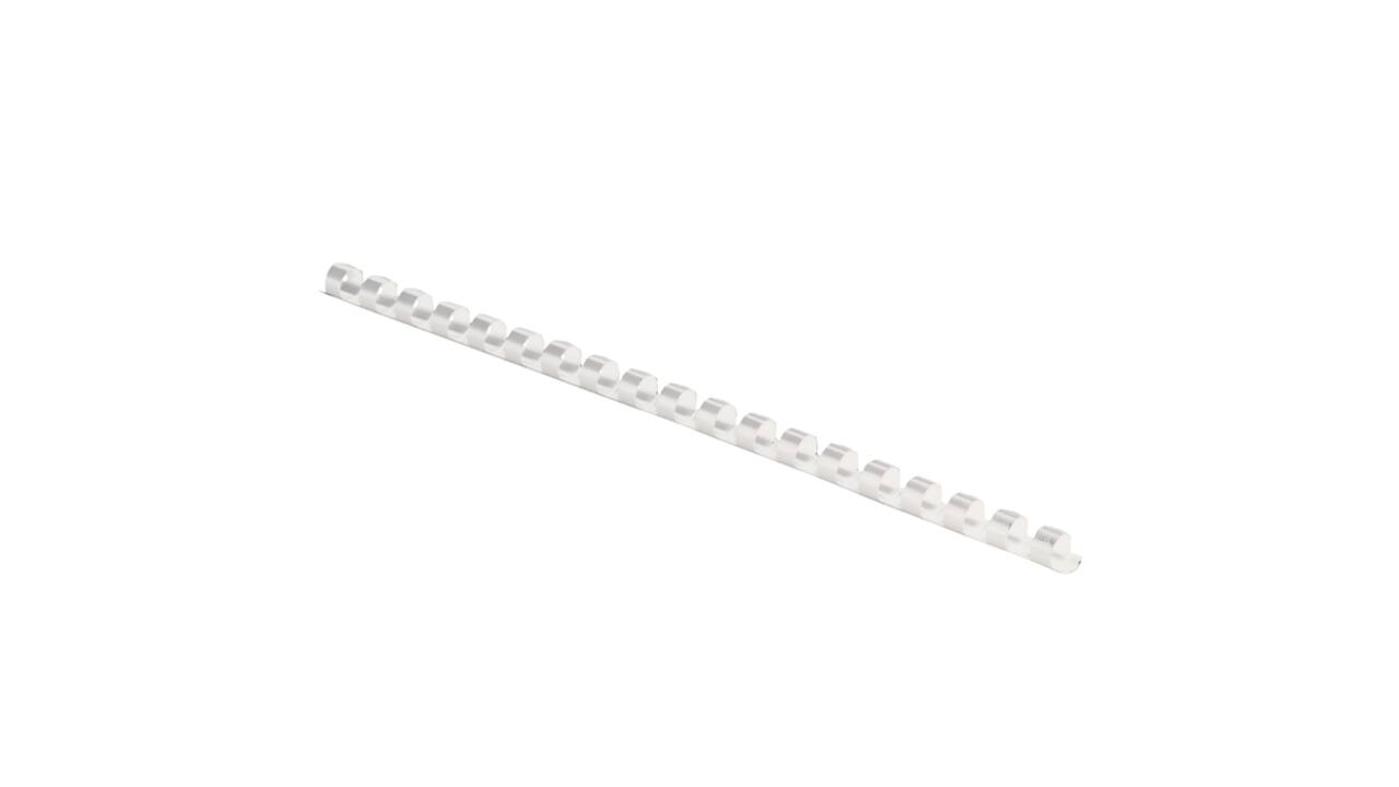 Bindrug Fellowes 6mm 21rings A4 wit 100 stuks