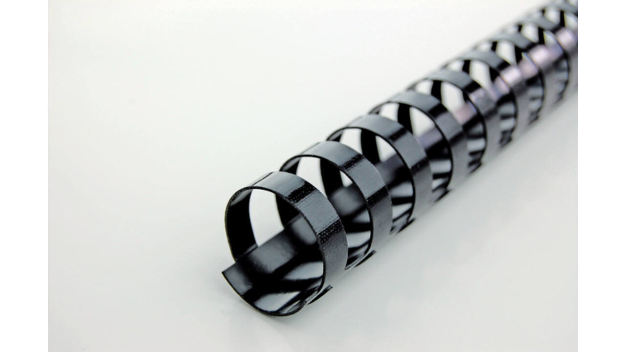 Bindrug GBC 6mm 21rings A4 zwart 100 stuks