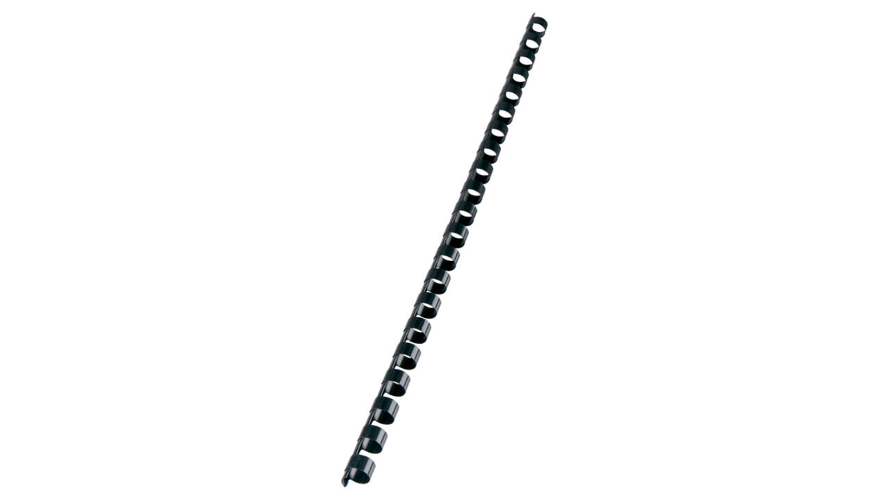 Bindrug GBC 10mm 21rings A4 zwart 100 stuks