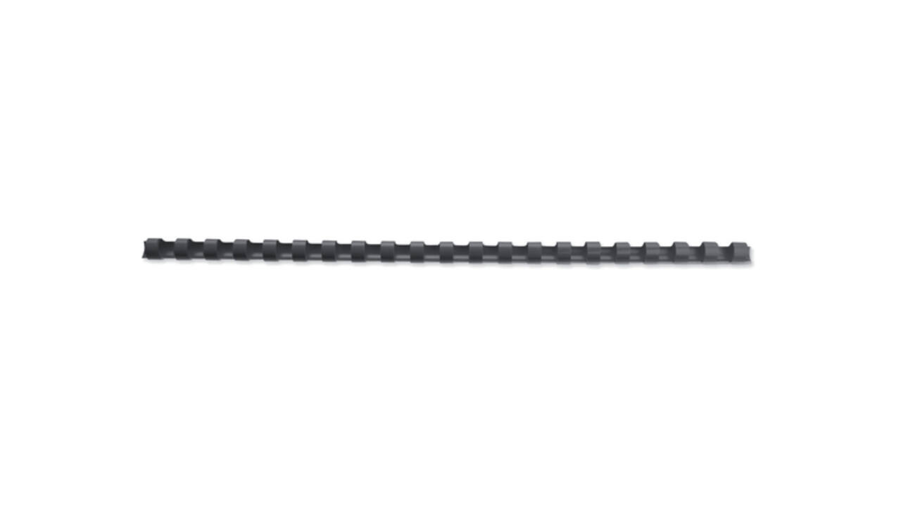 Bindrug GBC 12mm 21rings A4 zwart 100 stuks