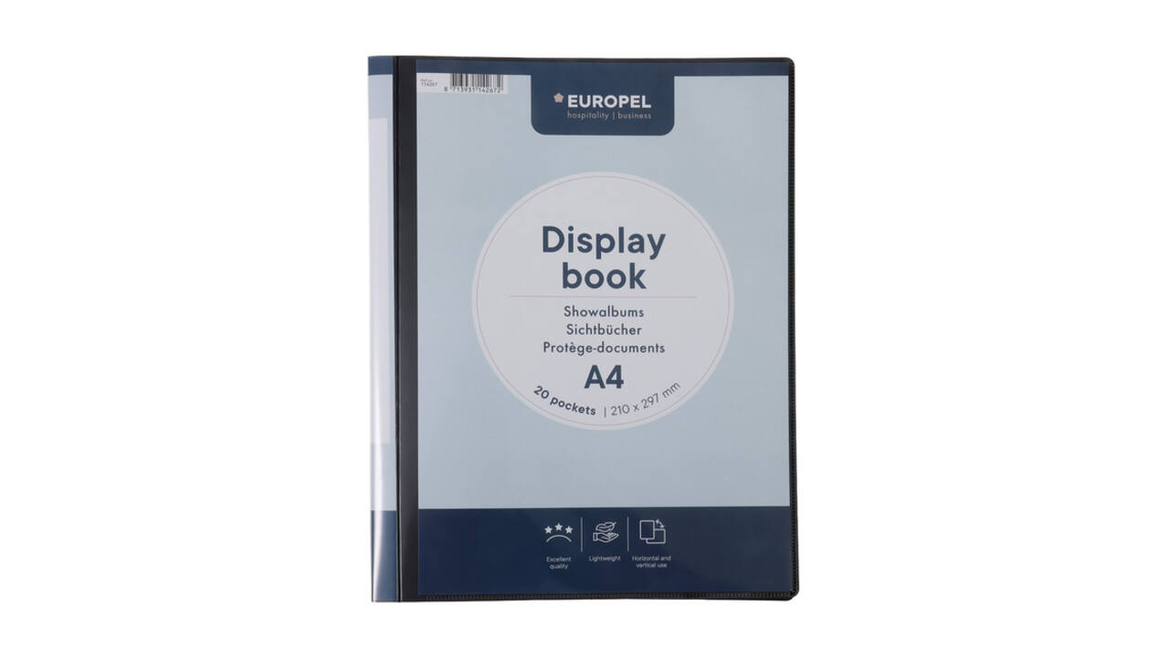 Showmap Europel Frontview A4 20-tassen antraciet