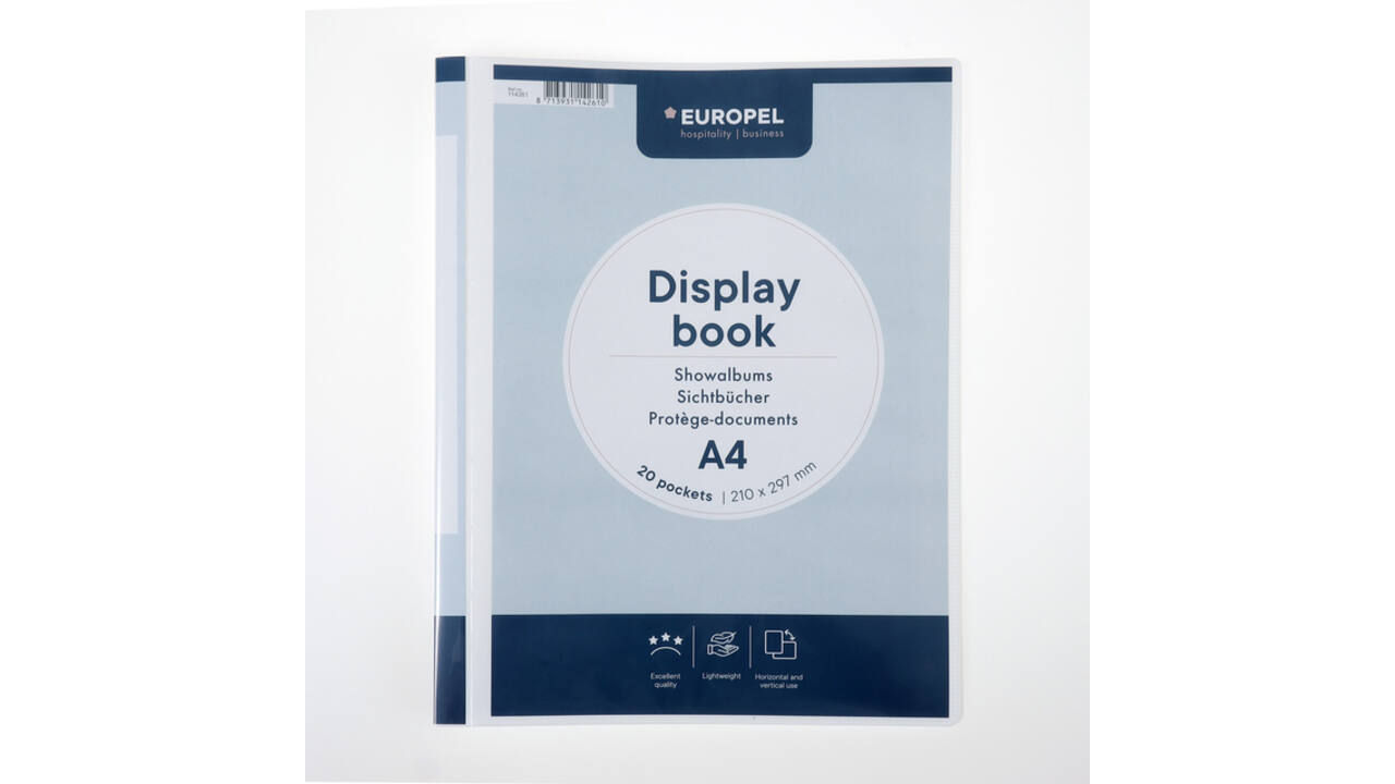 Showmap Europel Frontview A4 20-tassen wit
