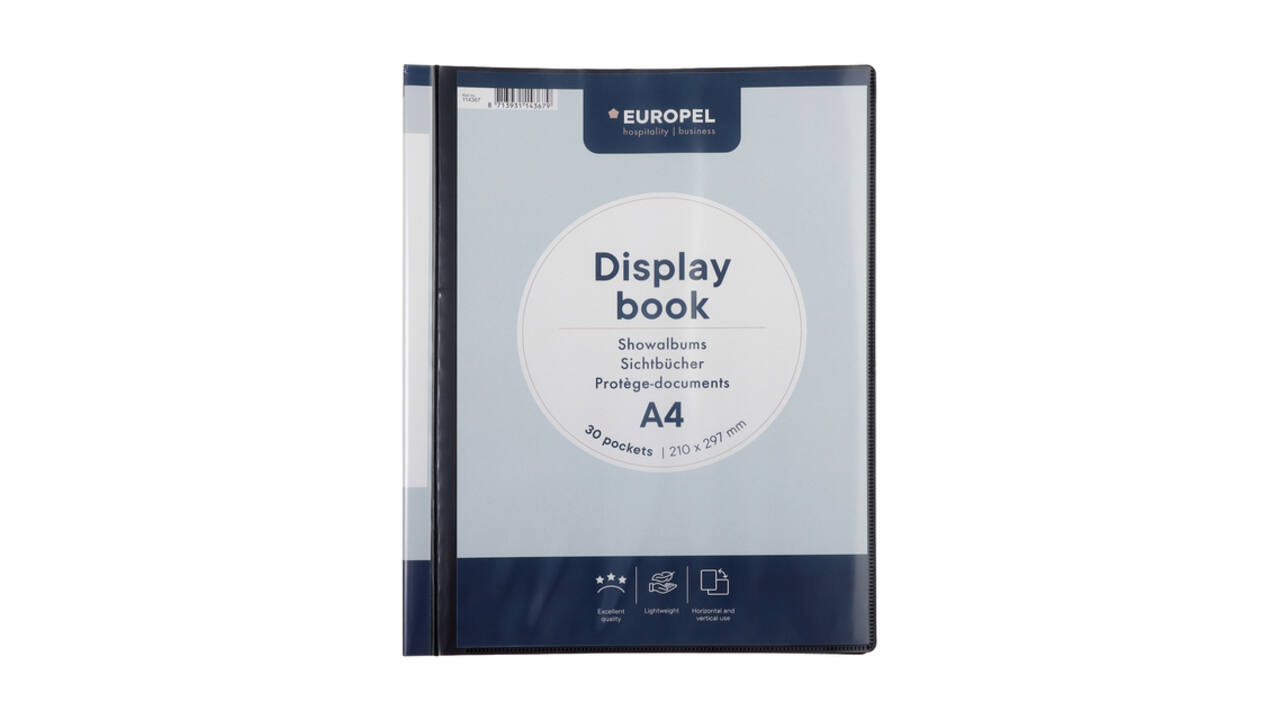 Showmap Europel Frontview A4 30-tassen antraciet