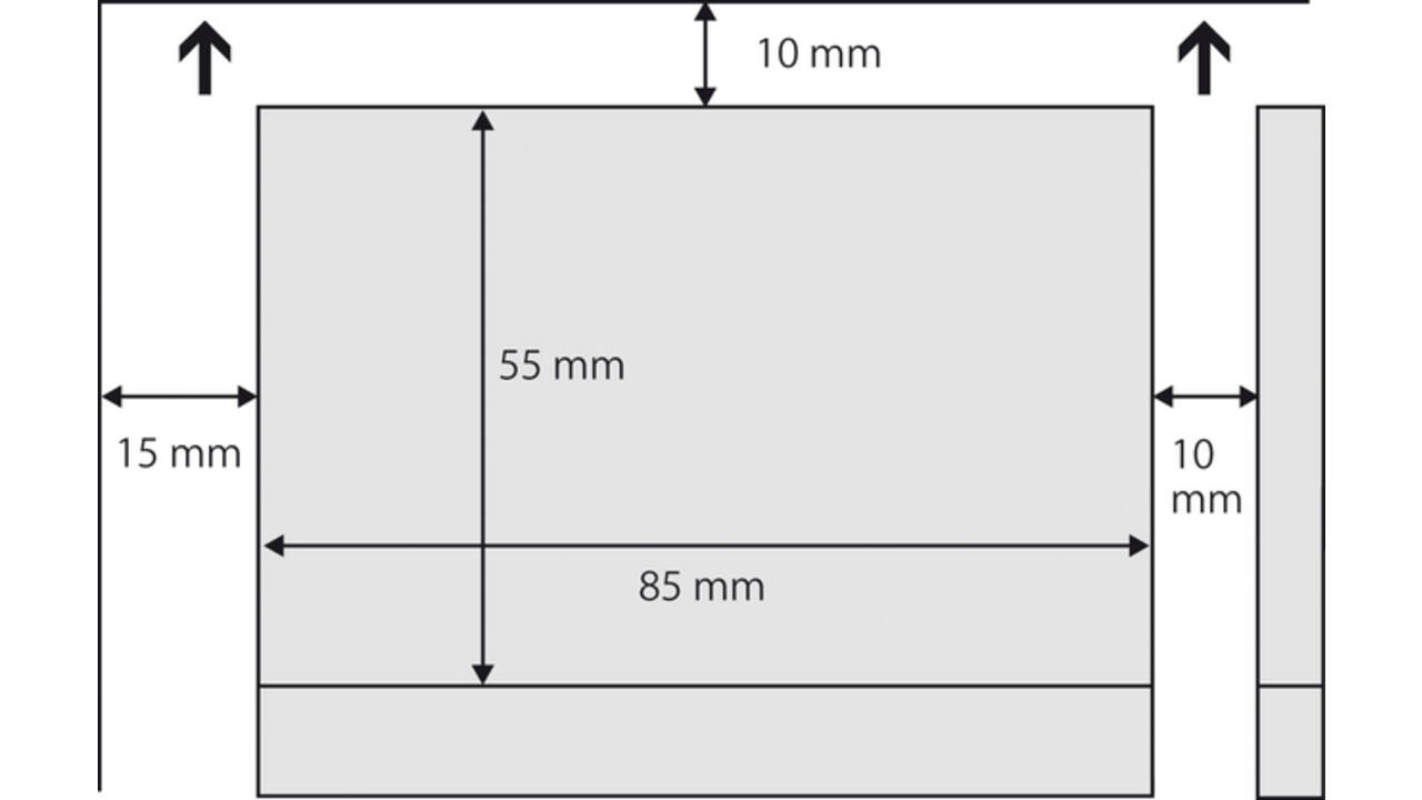 Visitekaart Sigel 85x55mm blanco 190gr  afgeronde hoeken wit 100 stuks