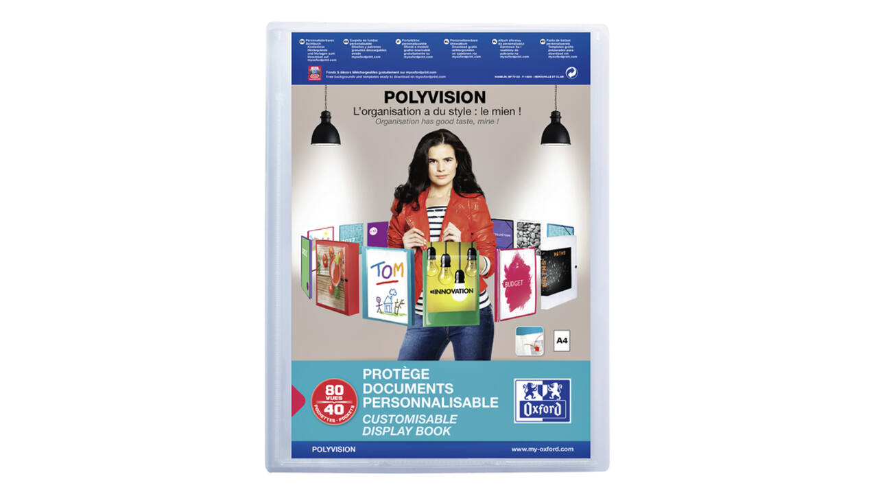 Showalbum Oxford Polyvision A4 40-tassen PP transparant