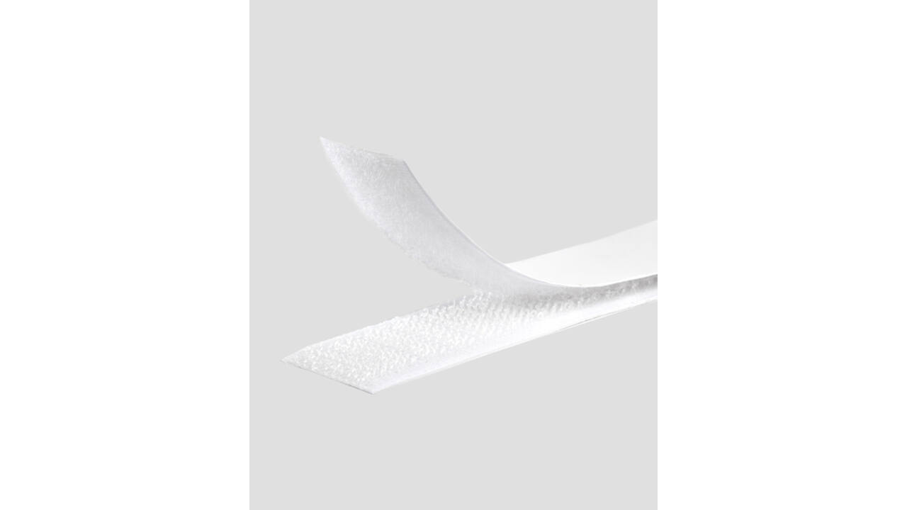 Klittenband Folia 20mmx2m wit 2 rollen