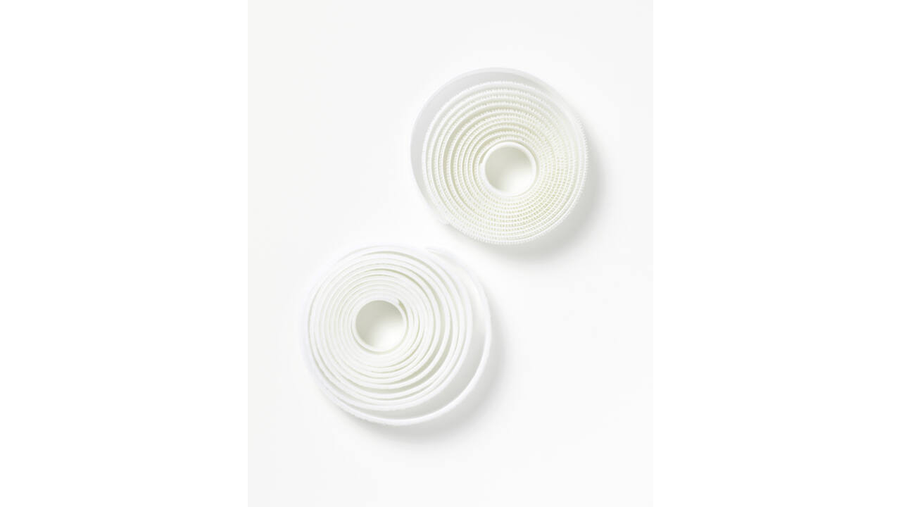 Klittenband Folia 20mmx2m wit 2 rollen
