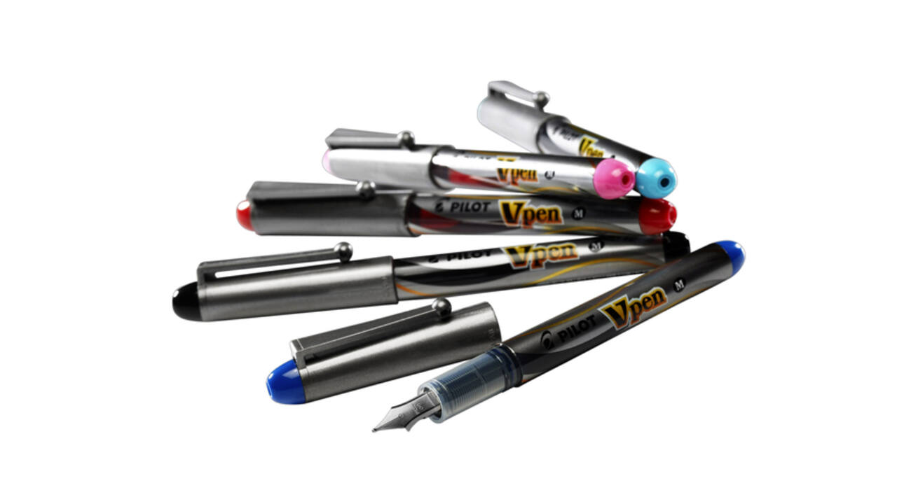 Vulpen Pilot Vpen medium zilver/blauw